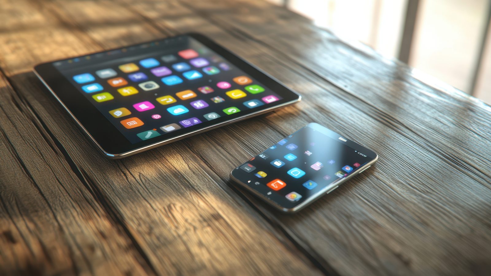 Phone and screen showing second screen controller concept